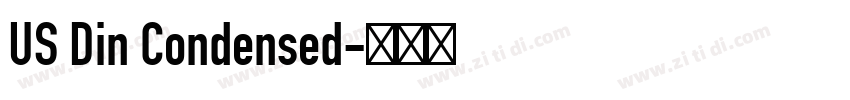 US Din Condensed字体转换